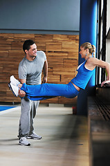 Image showing fitness personal trainer 