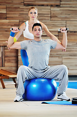 Image showing fitness personal trainer 