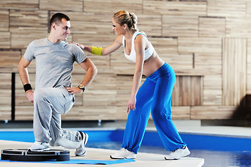 Image showing fitness personal trainer 