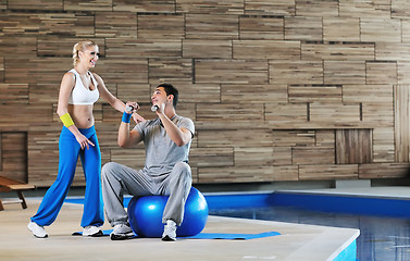 Image showing fitness personal trainer