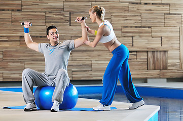 Image showing fitness personal trainer