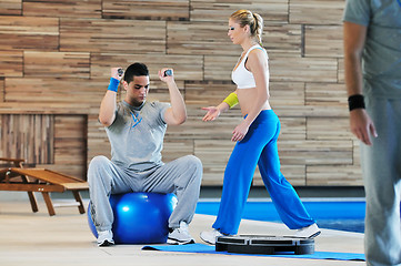 Image showing fitness personal trainer