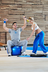 Image showing fitness personal trainer