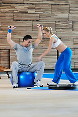 Image showing fitness personal trainer