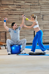 Image showing fitness personal trainer