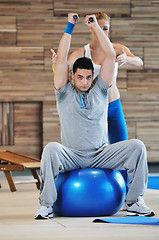 Image showing fitness personal trainer