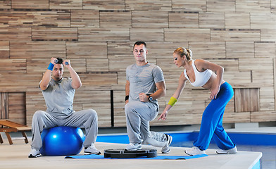 Image showing fitness personal trainer