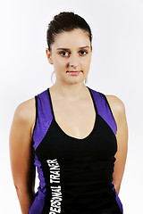 Image showing fitness woman personal trainer