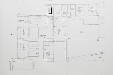 Image showing cad paper drawing 