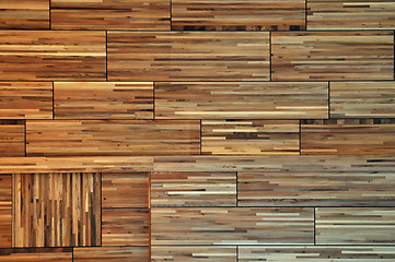 Image showing wooden wall background