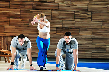 Image showing fitness personal trainer 