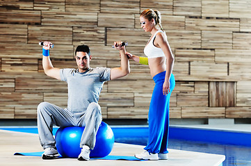 Image showing fitness personal trainer 