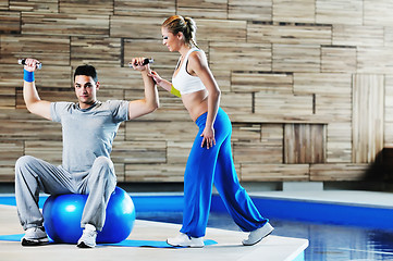 Image showing fitness personal trainer 