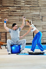 Image showing fitness personal trainer 