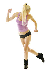 Image showing woman fitness isolated