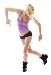 Image showing woman fitness isolated