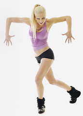 Image showing woman fitness isolated