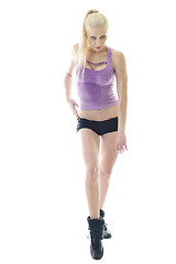 Image showing woman fitness isolated