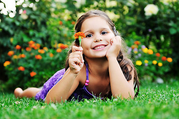 Image showing happy childredn outdoor