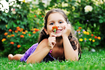 Image showing happy childredn outdoor