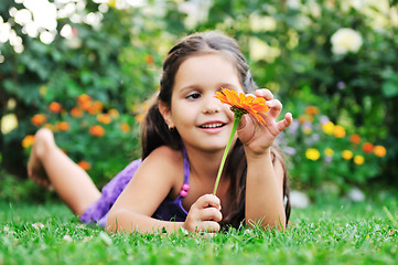 Image showing happy childredn outdoor