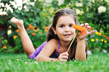 Image showing happy childredn outdoor