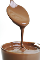 Image showing hot chocolate spoon