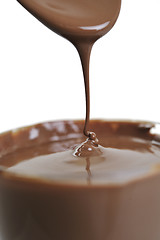 Image showing hot chocolate spoon