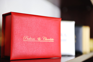 Image showing chocolate and praline box