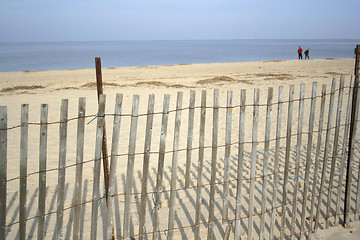 Image showing Beach Fence