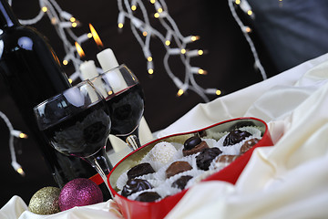 Image showing vine, chocolate and praline decoration