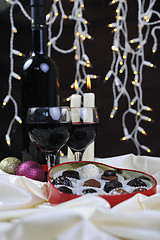 Image showing vine, chocolate and praline decoration