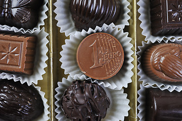 Image showing chocolate and praline