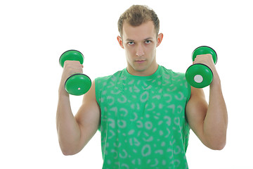 Image showing man fitness isolated