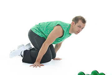 Image showing man fitness isolated