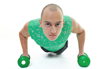 Image showing man fitness isolated