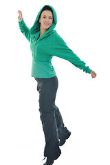 Image showing woman fitness isolated