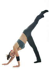 Image showing woman fitness isolated