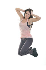 Image showing woman fitness isolated