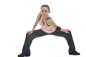 Image showing woman fitness isolated