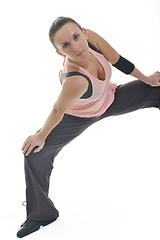 Image showing woman fitness isolated