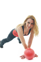 Image showing woman fitness isolated