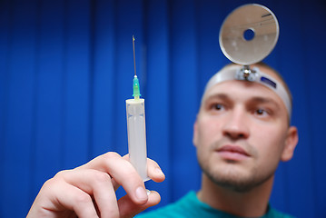 Image showing doctor with injection