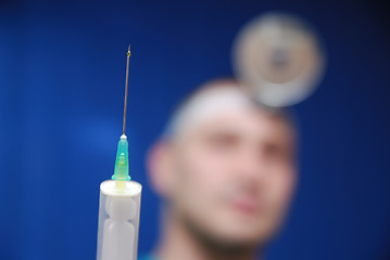 Image showing doctor with injection