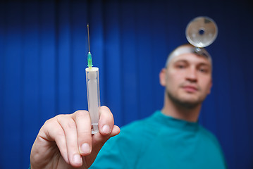 Image showing doctor with injection