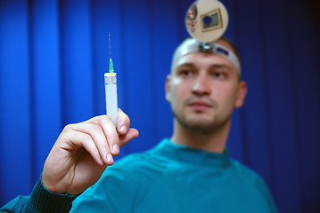 Image showing doctor with injection