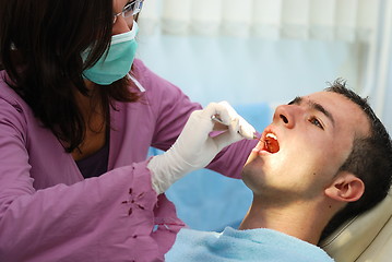 Image showing at dentist