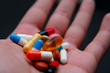 Image showing pills in hand