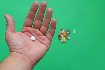 Image showing pills in hand