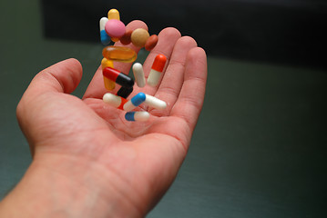 Image showing pills in hand